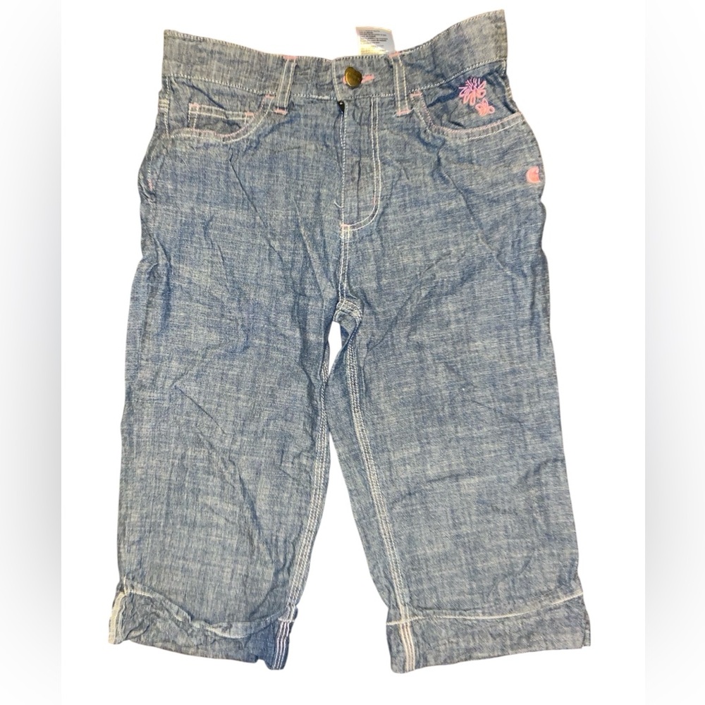 Carhartt Pink Gingham and Blue Denim Capris